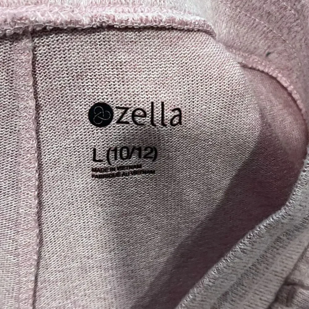 NWOT Zella Light Pink Knit Jogger Sweatpants Size L 10/12